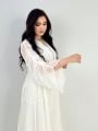 دراعة نسائية مع ربطة من الخصر