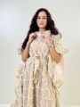 دراعة نسائية مع حزام من الخصر