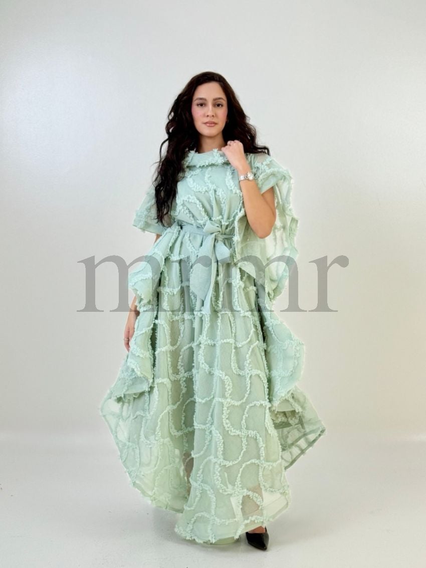 دراعة نسائية مع حزام من الخصر