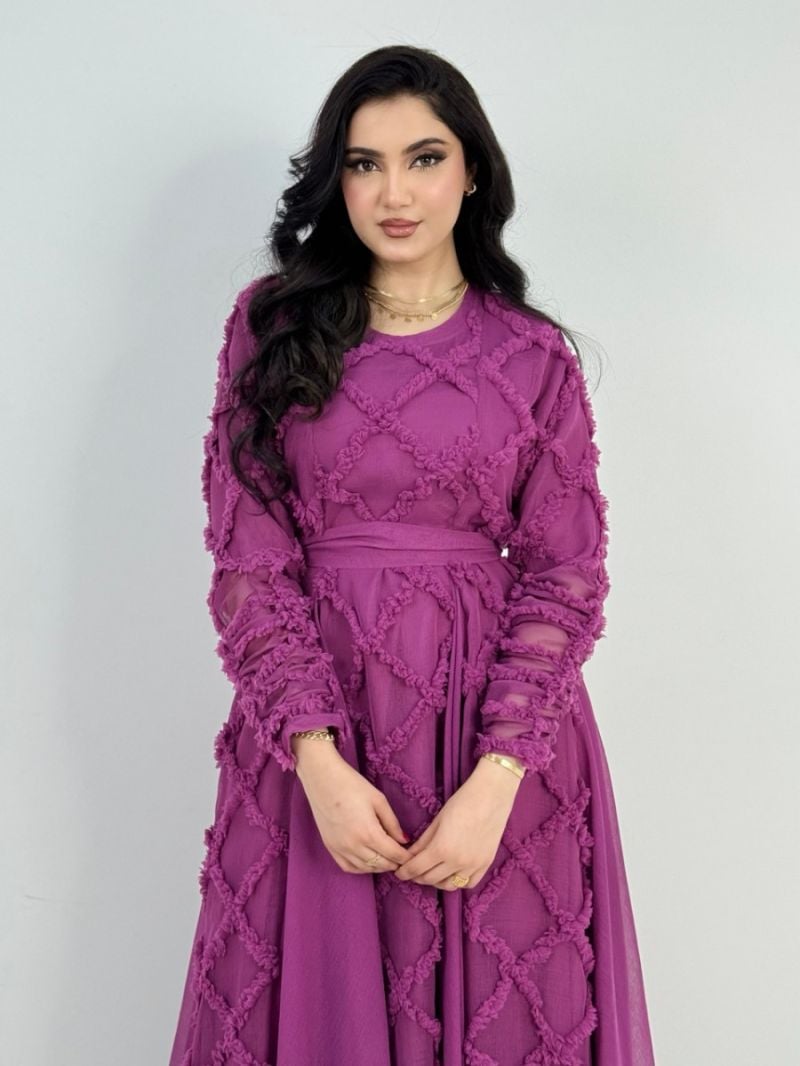 دراعة نسائية مع ربطة من الخصر